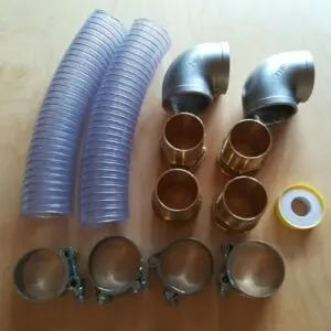 Winkelset für Badezuberofen