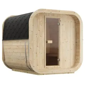 Würfelsauna modern Nordische Fichte 200x200 cm