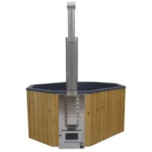 Achteckig - 180x240cm integrierter Ofen