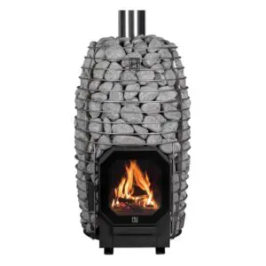 HUUM HIVE Flow 10 KW - Holzbefeuerter Saunaofen - Komplettset