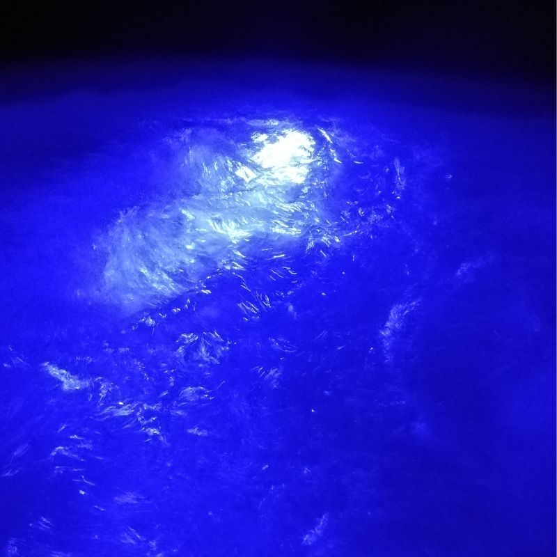 led sprudel blau