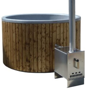 Hot tub 1800 Liter mit Holzverkleidung
