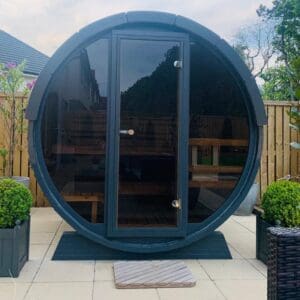 Poolsauna 160 Ganzglasfront