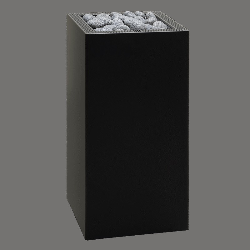 HUUM CORE Black elektrischer Saunaofen mit Saunasteinen