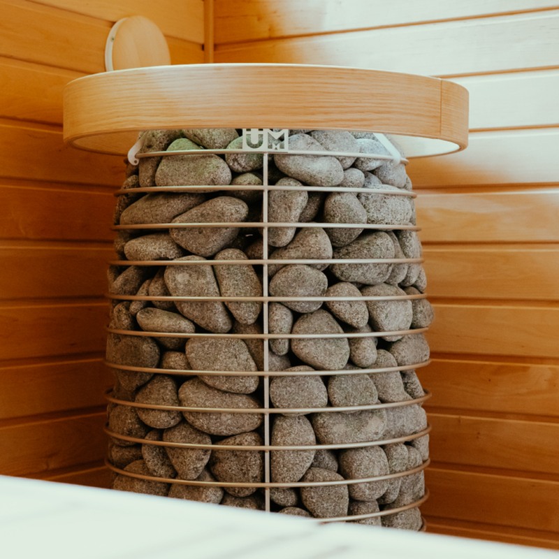 HUUM HIVE Mini Saunaofen mit Holzreling